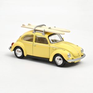 VW Beetle 1303 1973 Pastel Yellow with Surfboards Jet-car