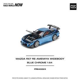 Mazda RX7 Re-Amemiya Widebody, blue chrome