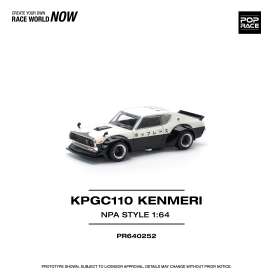 Nissan Skyline GT-R V8 Drift KPGC110 Kenmeri *NPA Style*, black/white