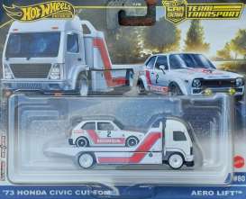 Honda Civic Custom & Aero Lift Truck *Team Transport series*, white/red