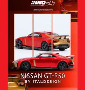 NISSAN R50 GT-R by Italsedign, red/gold