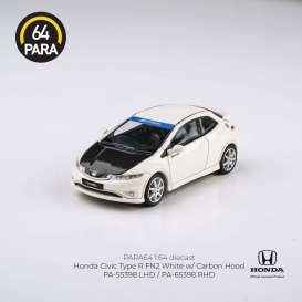 Honda Civic Type R FN2, white/carbon hood